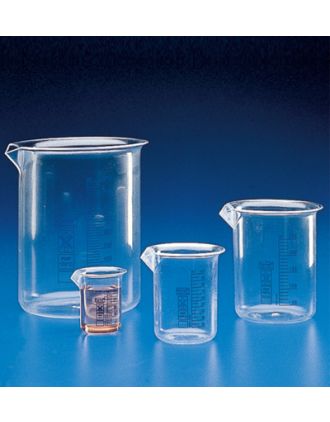 Vaso PMP grad. azul forma baja