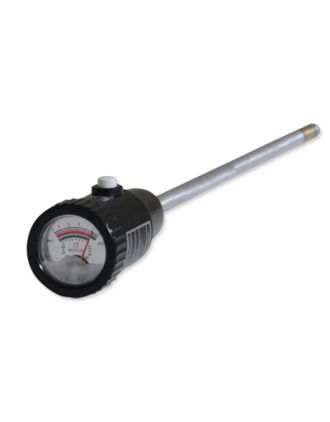 Medidor pH y humedad p/suelos, sonda 30 cm, lateral