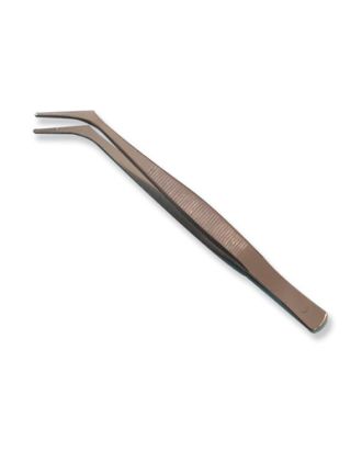 Pinza laboratorio, punta curva