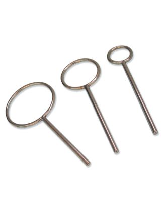 Aros cerrados con espiga, acero cromado