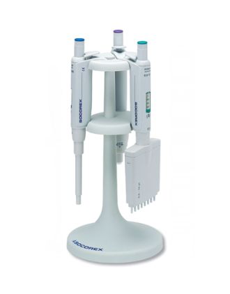 Soporte 340 p/3 pipetas, gris