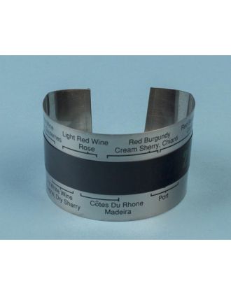 Termómetro cristal líq. p/vino, 4/24 ºC