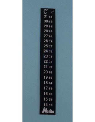 Termómetro cristal líq. grande, 14/31 ºC