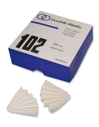 Filtro cual. medio plegado 90 mm, c/100