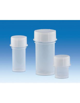 Bote para muestras con tapa a rosca PP