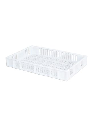 Caja perforada de LDPE 15 L, blanca