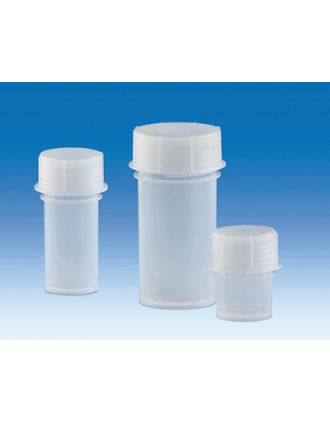 Bote p/muestras con tapa a rosca PP