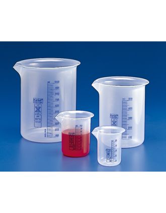 Vaso forma baja PP grad. azul