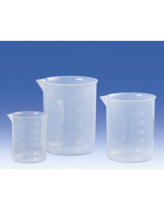 Vaso con pico PP, grad en relieve