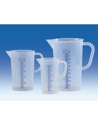 Jarra PP, grad en relieve azul