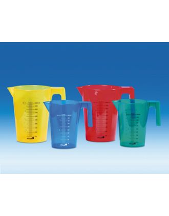 Jarra apilable PP verde, grad negra