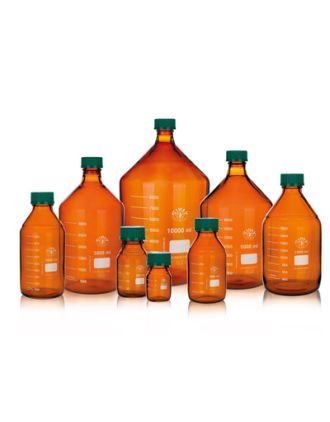 Foto frascos ISO vidrio ambar tapón verde