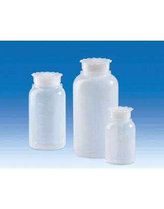 Frasco boca ancha PE-LD, tapón rosca