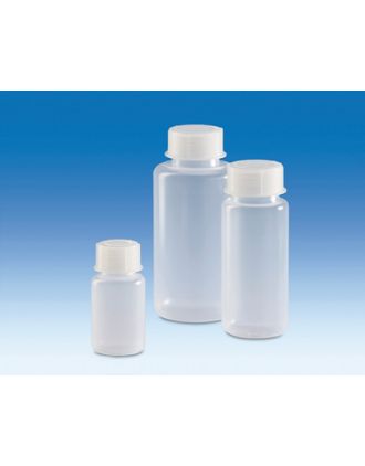 Frasco boca ancha PP, tapón GL63