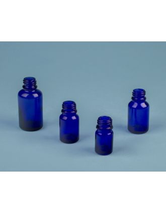 Frasco rosca DIN18 azul cobalto
