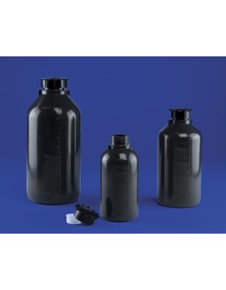 Frasco boca estrecha PE gris