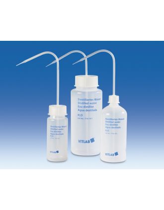 Frasco lavador b/ancha 500 mL "Agua destilada"