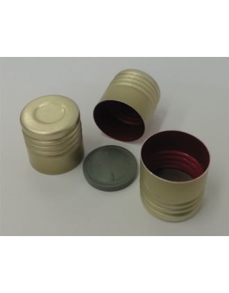 Tapa aluminio junta goma d.16 mm