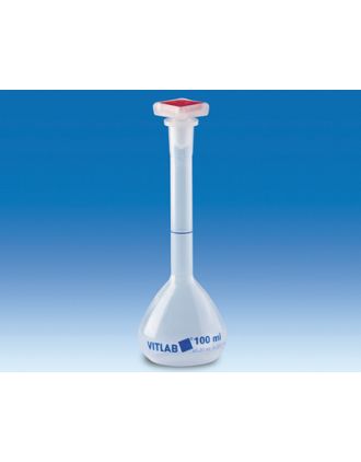 Matraz aforado B, tapón PP