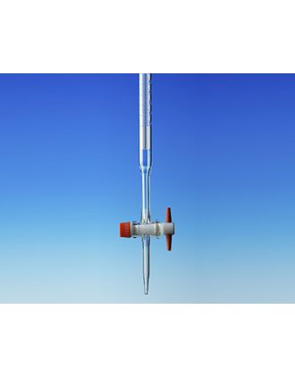 TESTING-BURETA LLAVE RECTA PTFE, CLASE AS, FRANJA SCHELBACH, ENDO GLASSWARE