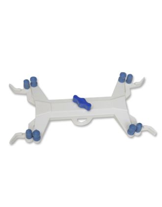 Pinza doble p/buretas, aluminio