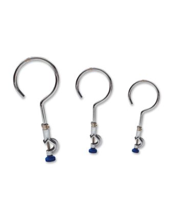 Aros abiertos con nuez, acero cromado