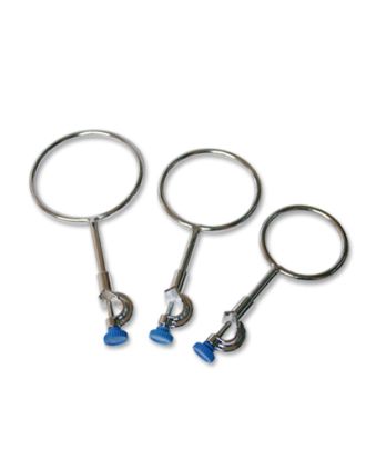 Aros cerrados con nuez, acero cromado