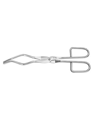 Pinzas p/crisoles, acero inox pulido