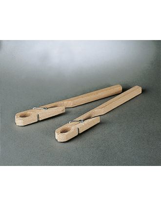 Pinza tubos ensayo, en madera