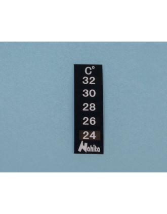 Termómetro cristal líq. pequeño, 24/32 ºC