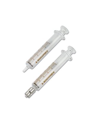 Jeringas Dosys all-glass 155, luer vidrio y luer metal