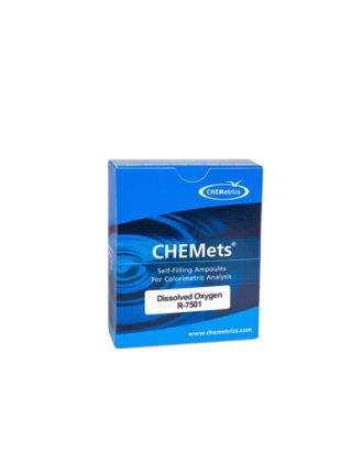 Oxígeno (Disuelto), 0-1 ppm.Tipo: CHEMets. Recambio. 30 det.