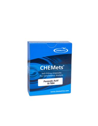 Ácido Peracético, 0-1/1-5 ppm.Tipo: CHEMets. Recambio. 30 det.