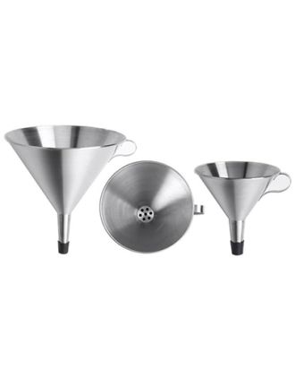 Embudo con mango, acero inox