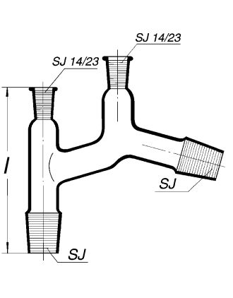 Cabezal destilación Claisen