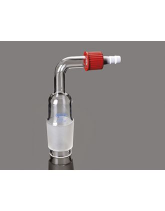 Conector de vidrio acodado 45º