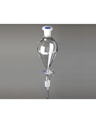 Embudo de decantación pera con varilla y cono