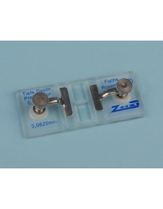 Cámara Fuchs-Rosenthal doble con pinzas