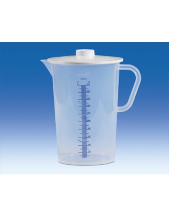 Jarra colectora SAN, 2000 mL, tapa PC